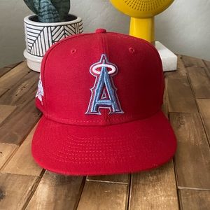 New Era Los Angeles Angels Cooperstown Fitted Hat - 7 3/8